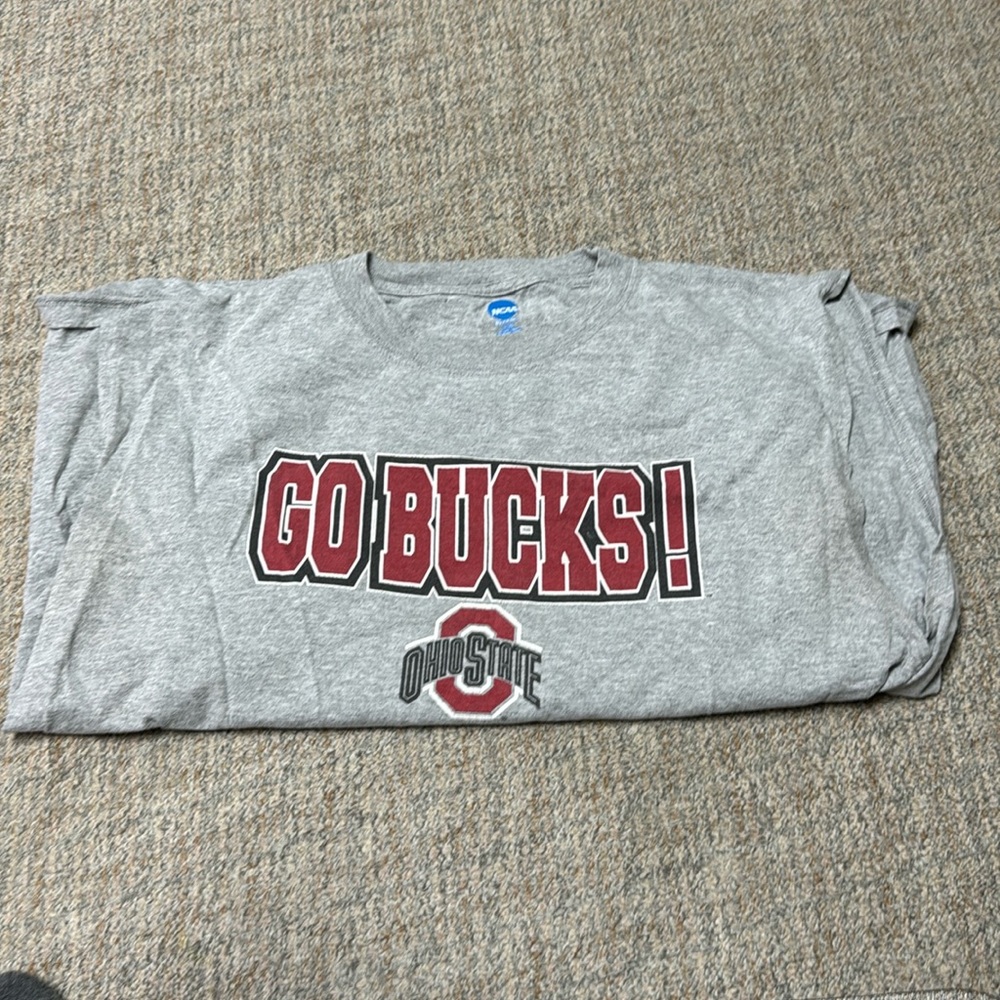 Ohio State Buckeyes Sleeveless Tshirt XXL Gray